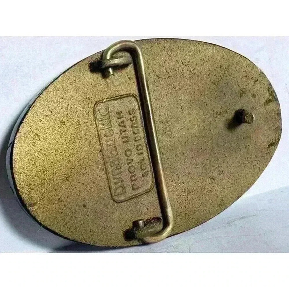 CANDELARIA PARTNERS MINE Solid Brass Metal Belt Buckle Dynabuckle - Picture 5 of 6